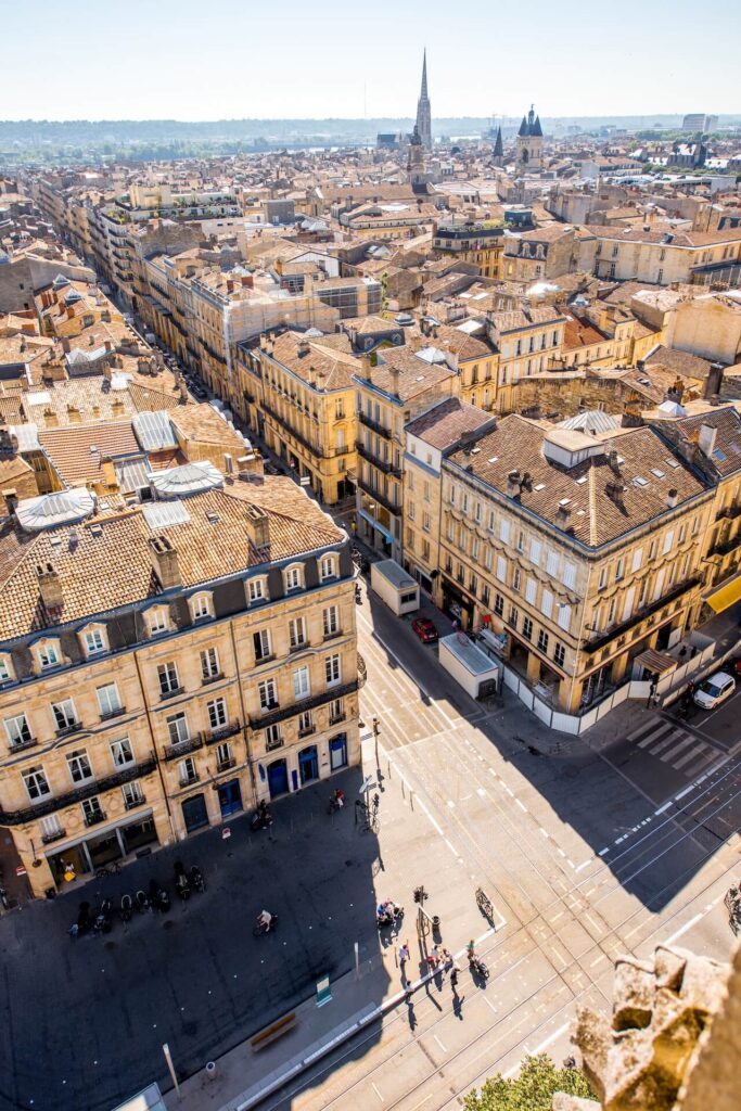 De stad Bordeaux in Frankrijk