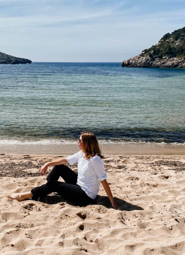 Voidakilia strand bij Kalamáta Griekenland