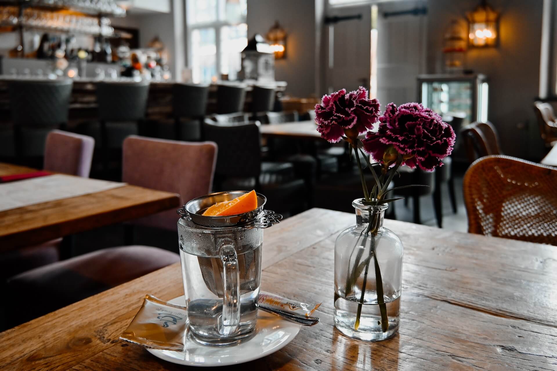 De brasserie in de Oranjerie van Slot Zeist