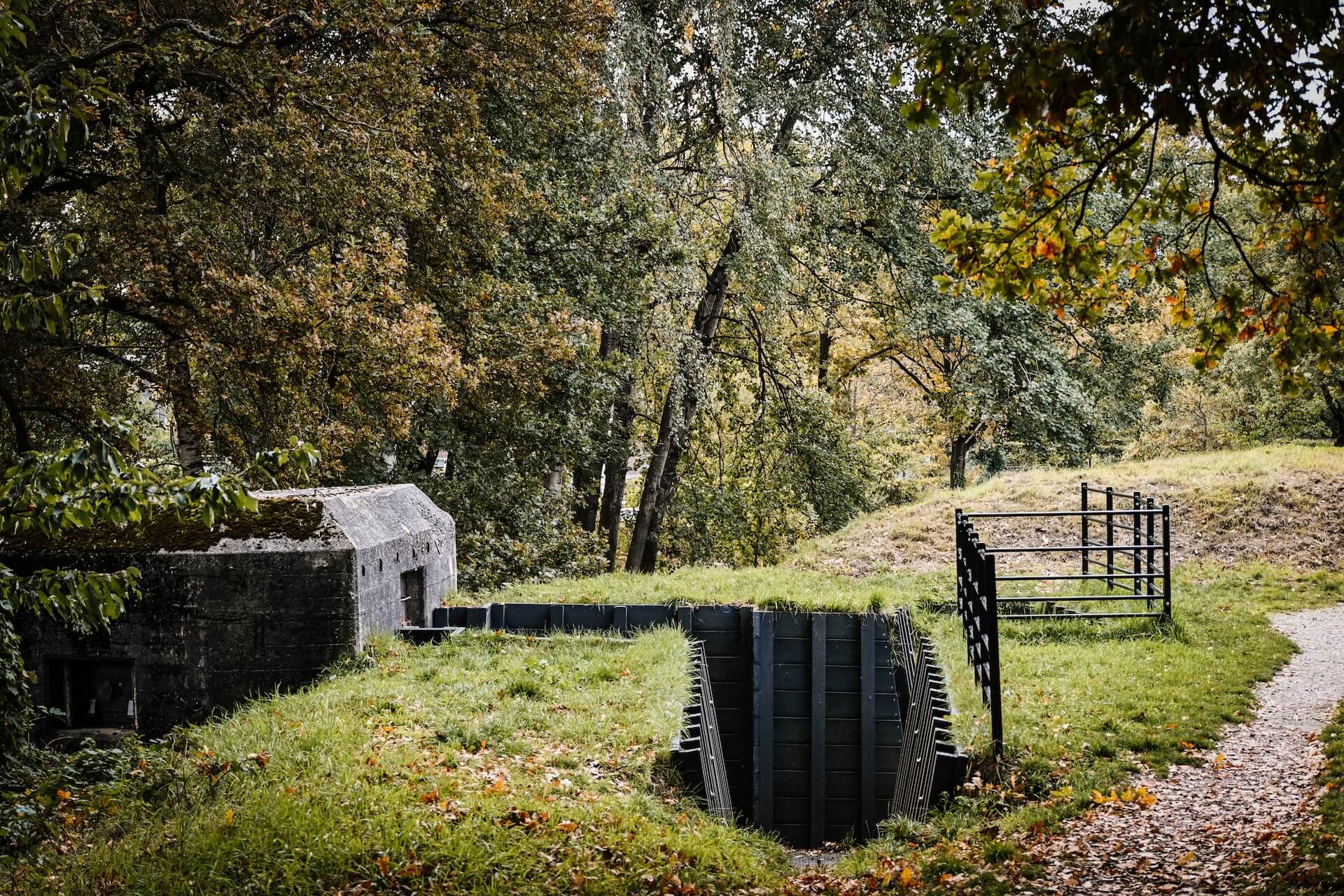 Gerestaureerde bunker op Fort aan de Buursteeg