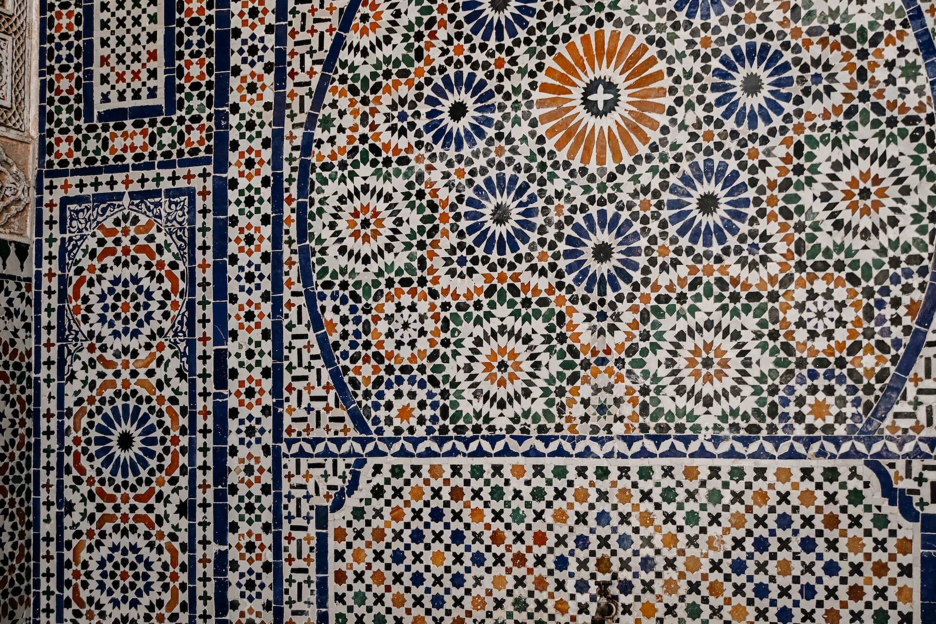 Mozaïek bij de Cimetière de Sidi Bel Abbès