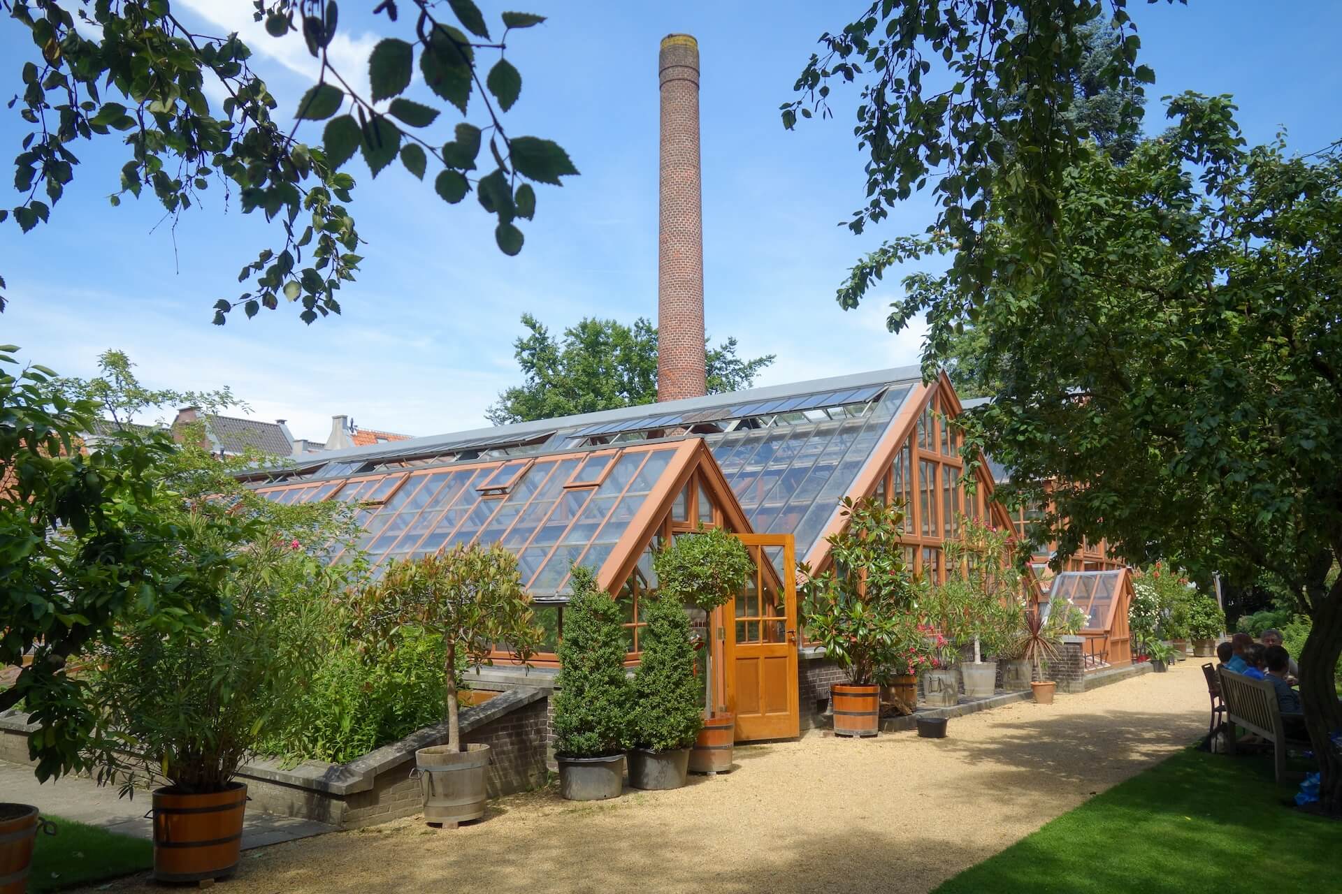 Oude Hortus Utrecht bij het Universiteitsmuseum
