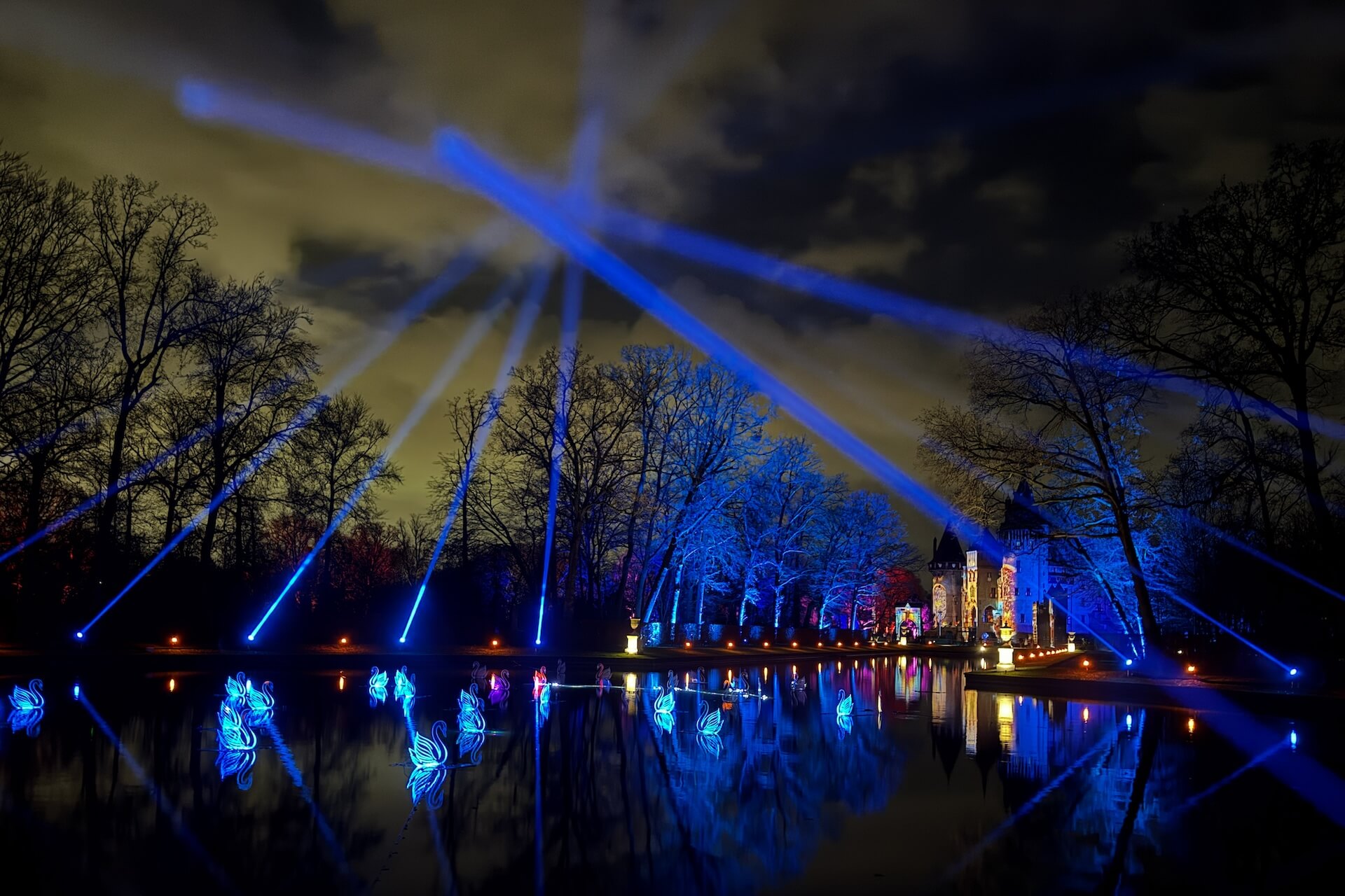 Lichtprojecties op Kasteel de Haar