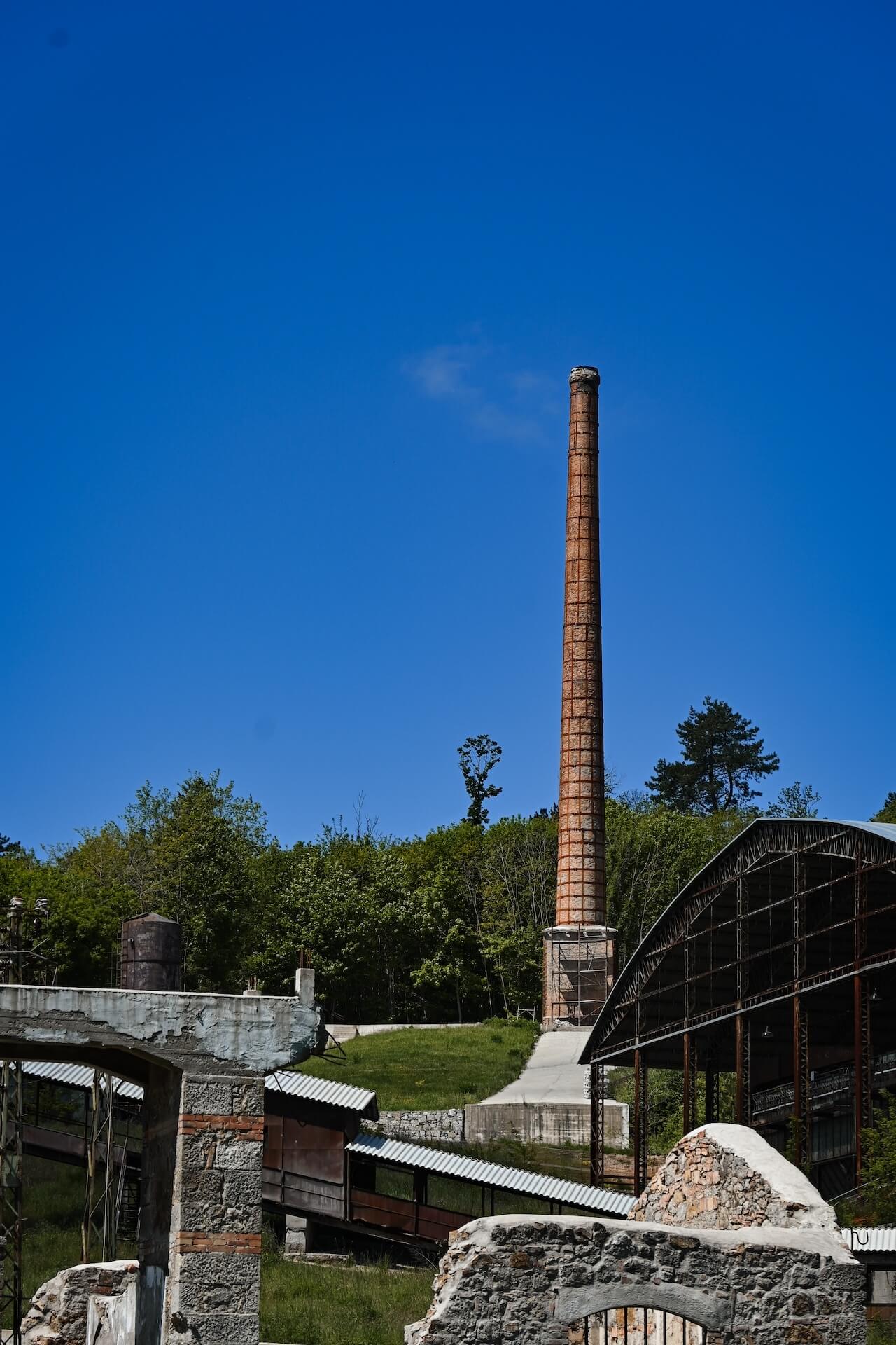 De gebouwen van het Museo Minerario di Abbadia San Salvatore