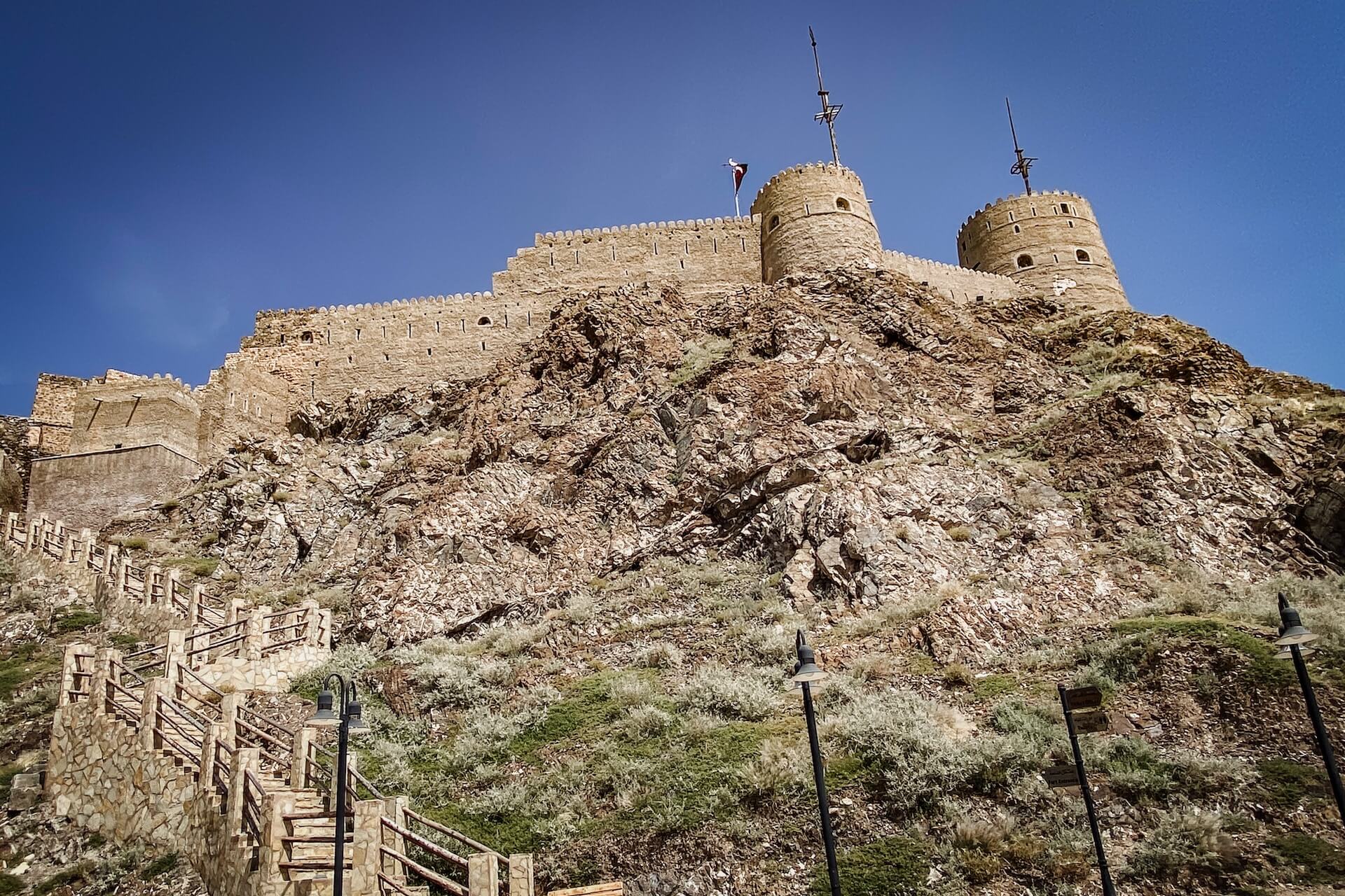 Muttrah Fort gebouwd door de Portugezen