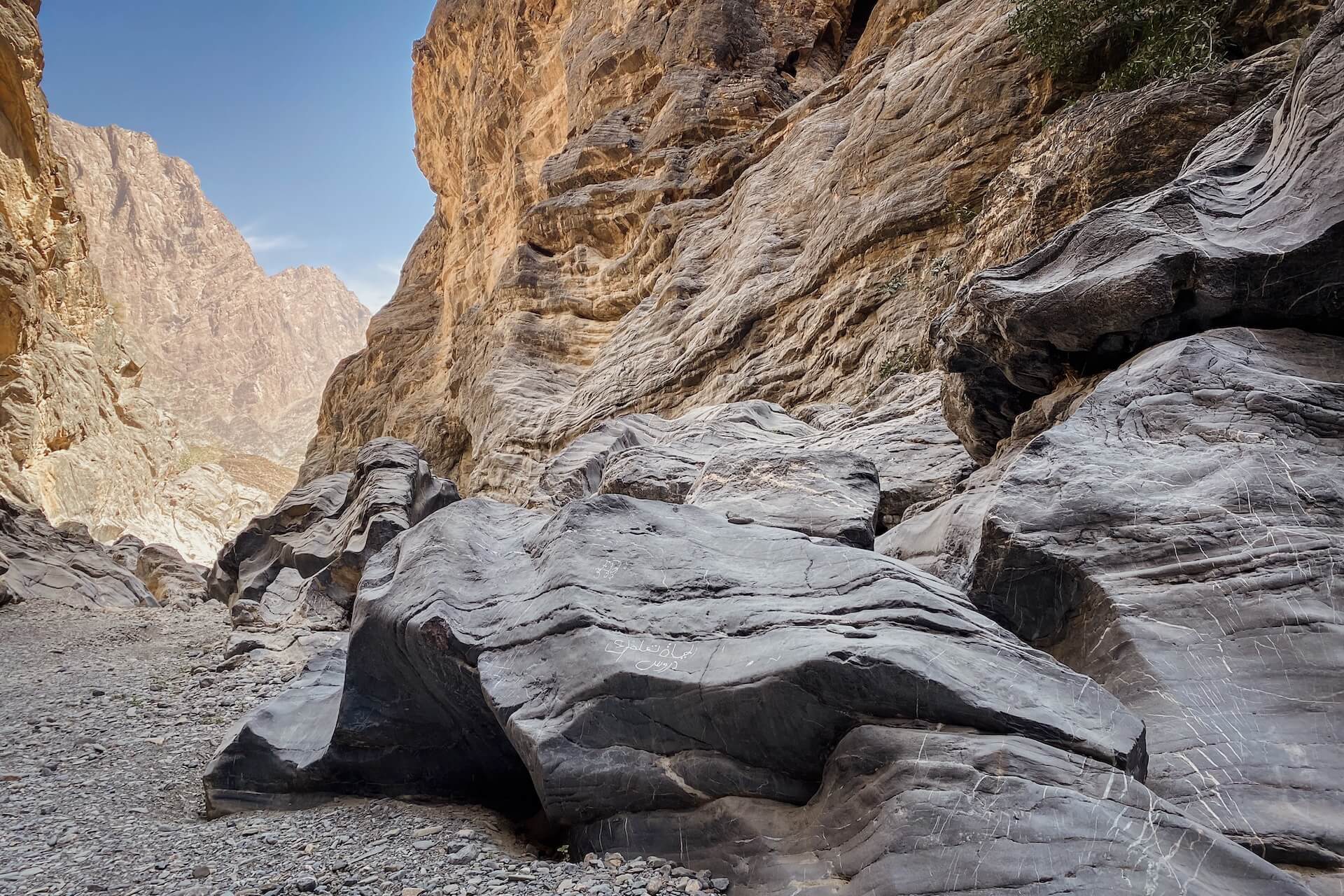 Snake Canyon slingert als een slang door het landschap