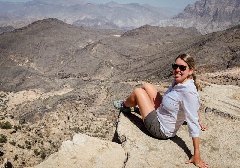 Uitzicht op de bergen in Oman