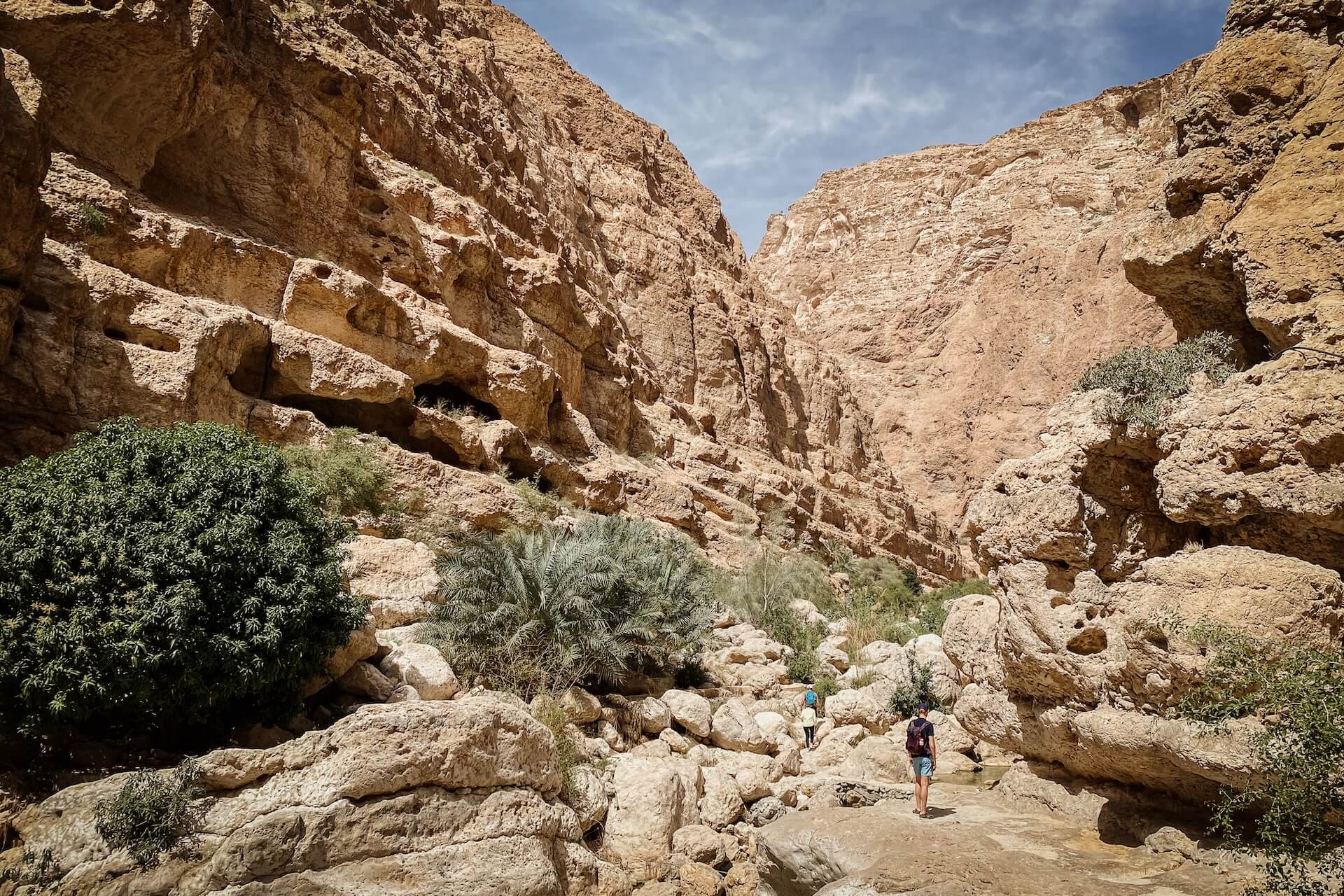 Wadi Shab is een van de hoogtepunten van Oman